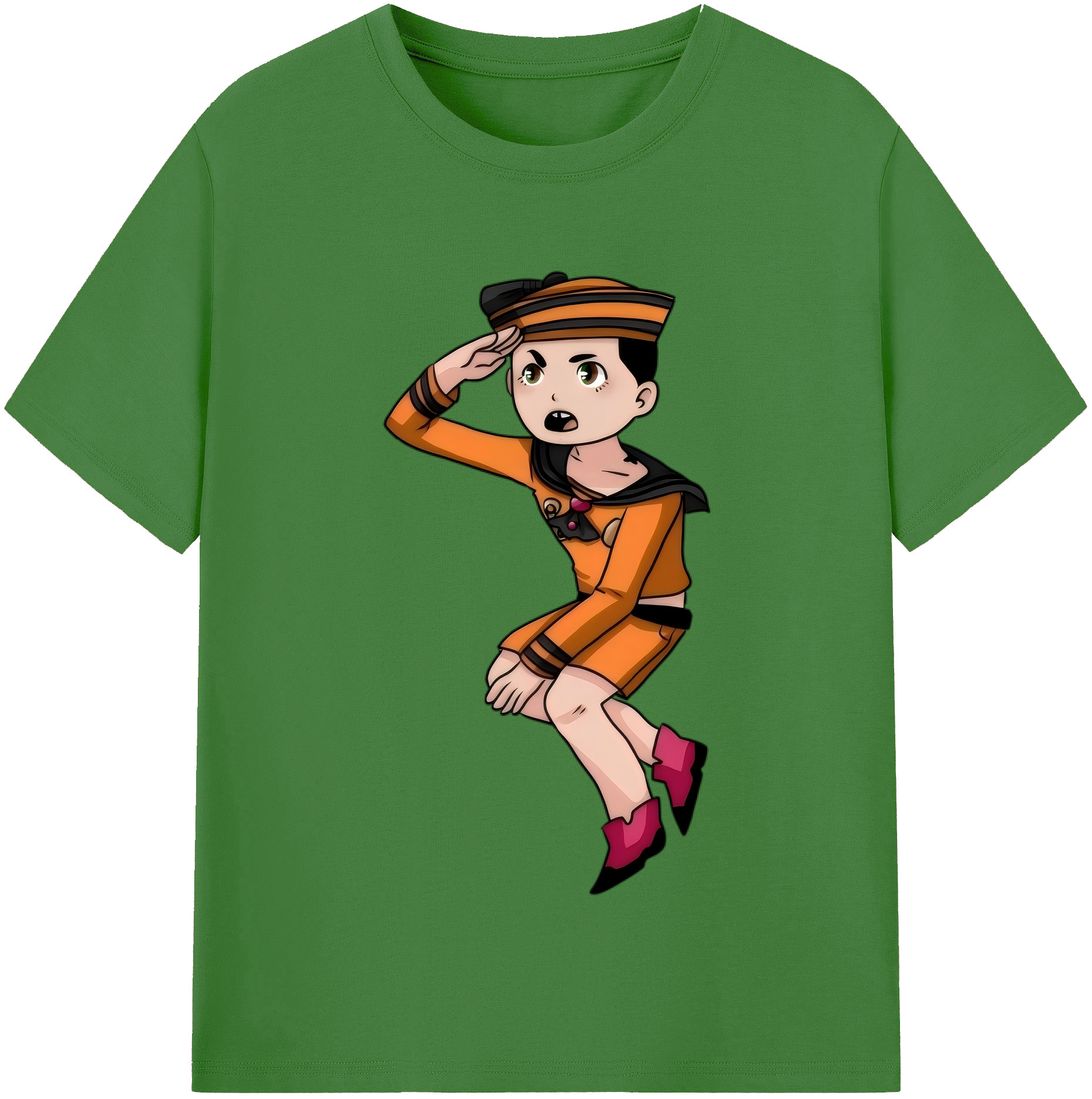 （画像用） ジョジョの奇妙な冒険 東方定助 JoJo's Bizarre Adventure Higashikata Josuke レディースカジュアルプリントTシャツ（綿100％）